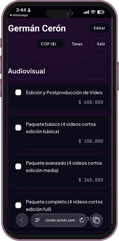 App de gestión de ventas